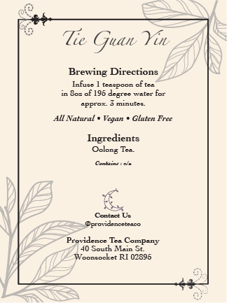 Tie Guan Yin • Iron Goddess of Mercy
