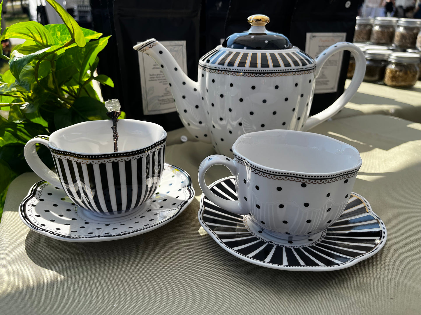 Polkadot Striped Cups