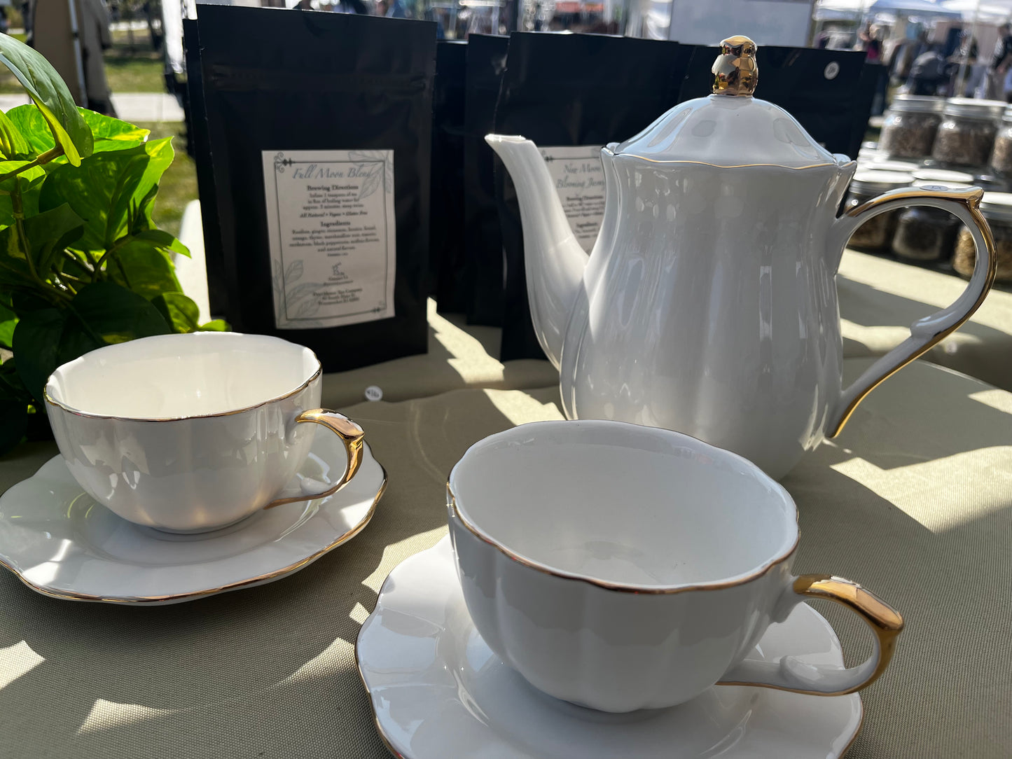 Scallop Teacups