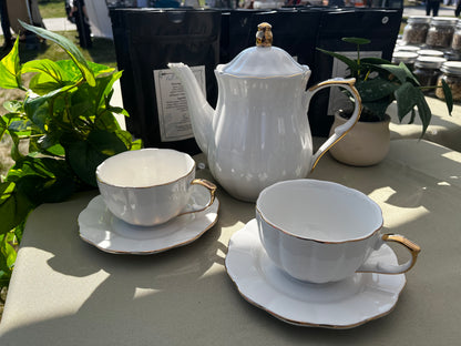 Scallop Teacups