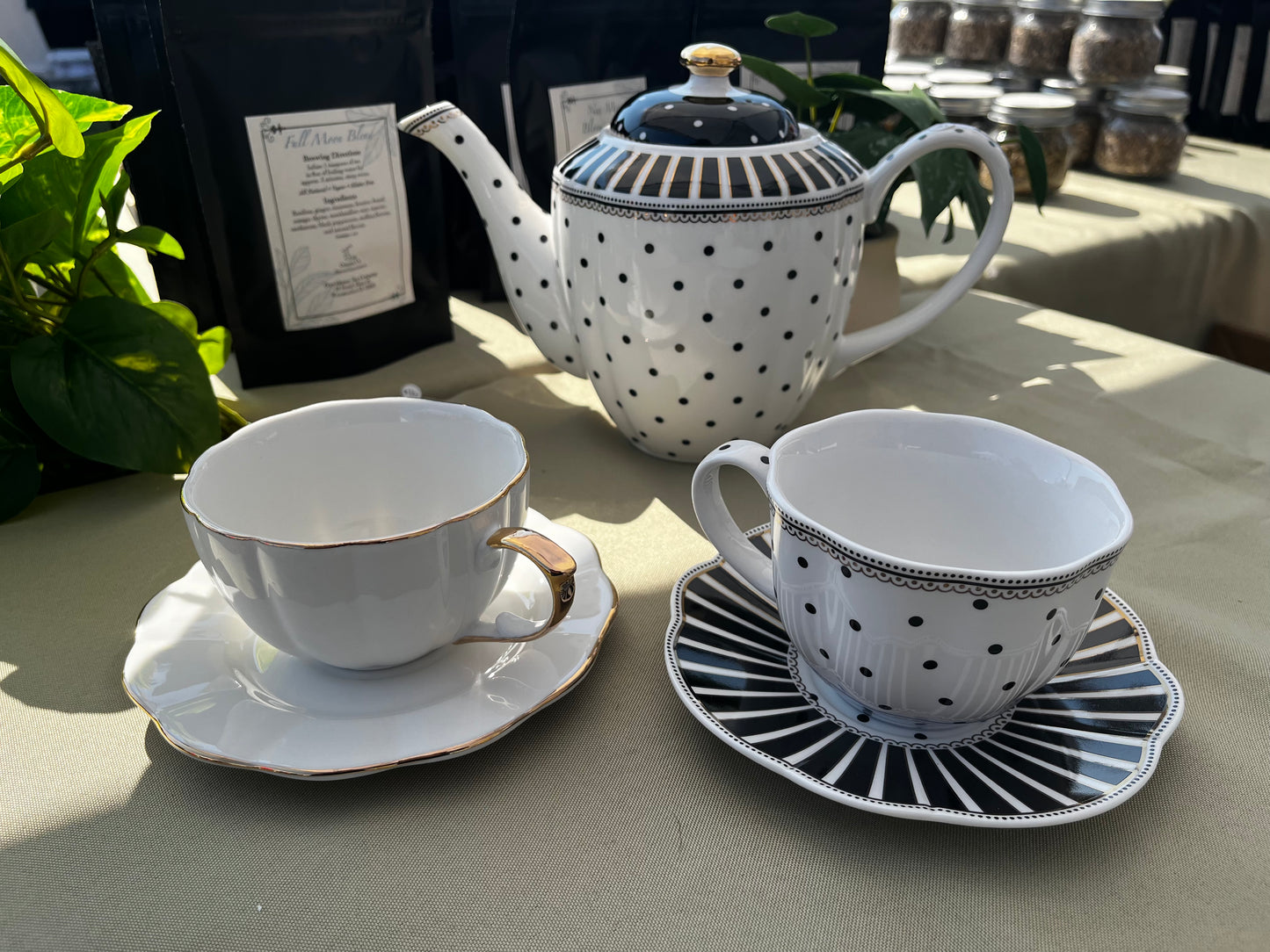 Polkadot Striped Cups