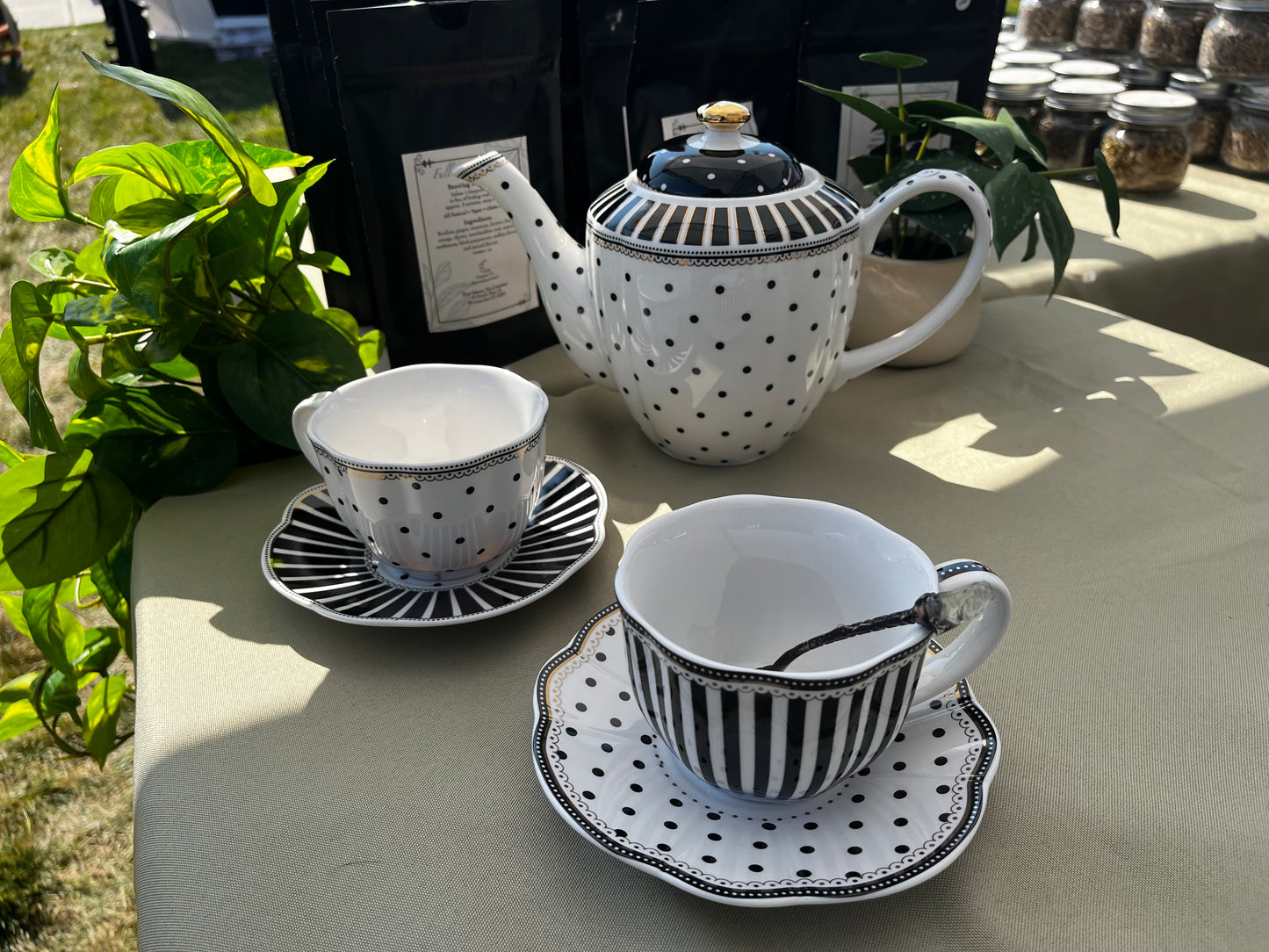 Polkadot Striped Cups